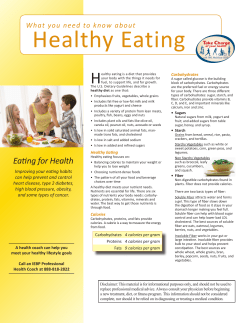 Healthy Eating Fact Sheet