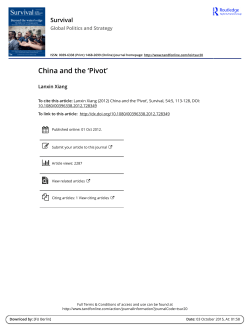 China and the `Pivot`