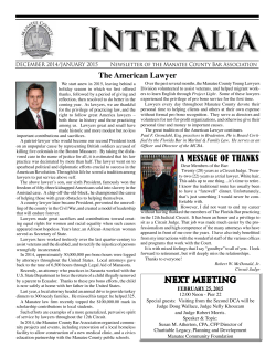 The American Lawyer - Manatee County Bar Association
