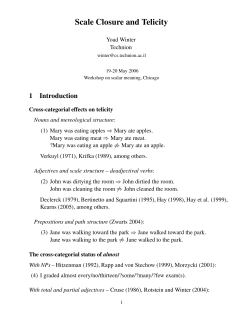 Scale Closure and Telicity