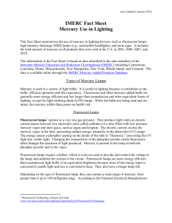 Mercury in Lighting