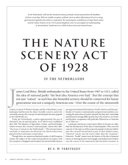 the nature scenery act of 1928