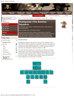 HQ Sqn - British Army Website