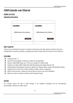 HDMI Extender over Ethernet