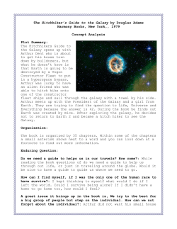 The Hitchhiker`s Guide to the Galaxy by Douglas Adams