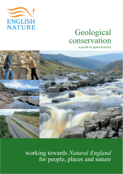 Geological conservation - Natural England publications