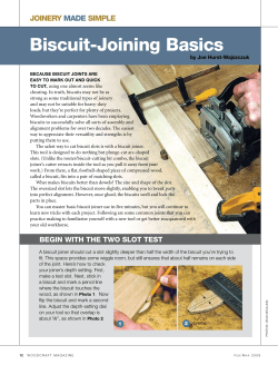 Biscuit-joining Basics