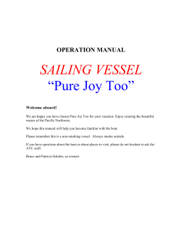 operations manual - Anacortes Yacht Charters