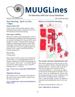 MUUGLines - Manitoba UNIX User Group
