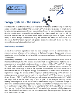 Energy Systems &ndash; The science