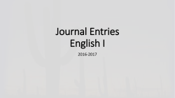 Discuss Briefly in your Small Group and then write!
