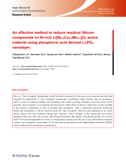 An effective method to reduce residual lithium