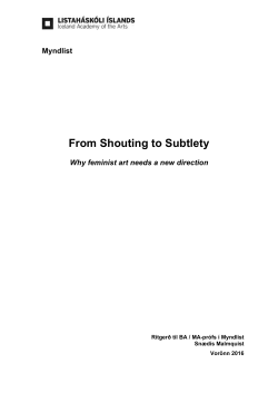 From Shouting to Subtlety