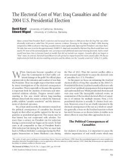 The Electoral Cost of War: Iraq Casualties and