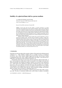 Stability of a spherical flame ball in a porous medium