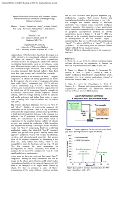 Organosilicon-based electrolytes with enhanced thermal and