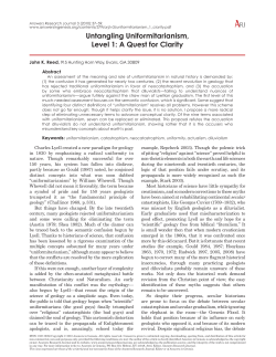 Untangling Uniformitarianism - 1.indd