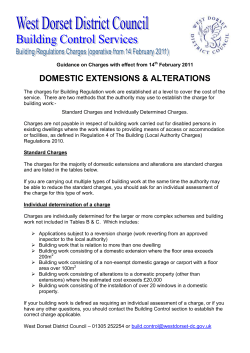 Guidance on Building Regulations Charges