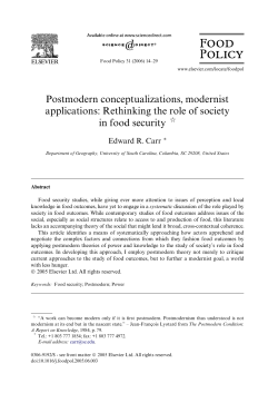 Postmodern conceptualizations, modernist applications: Rethinking