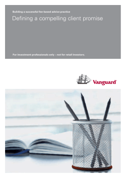 Defining a compelling client promise