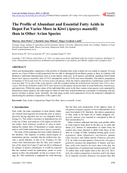 The Profile of Abundant and Essential Fatty Acids in Depot Fat