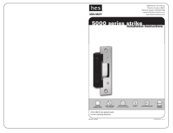 H.E.S. 5000 Series - Access Hardware Supply