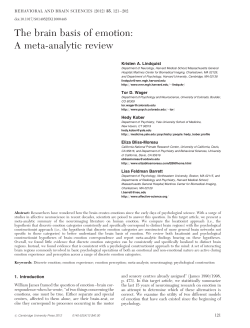 The brain basis of emotion: A meta