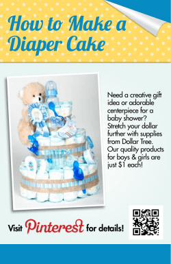 How to Make a Diaper Cake
