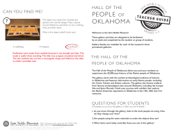 Grades 3-5 teacher guide - Sam Noble Museum
