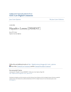 Hayashi v. Lorenz [DISSENT] - GGU Law Digital Commons