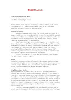 McGill University - University of Otago