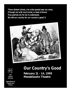 to view the Our Country`s Good program as a PDF file