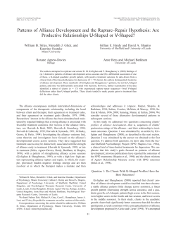 Patterns of Alliance Development and the Rupture