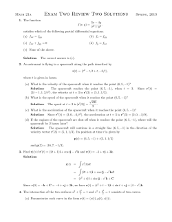Exam Two Review Two Solutions