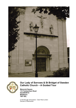 A Guided Tour - Our Lady of Sorrows and St Bridget of Sweden