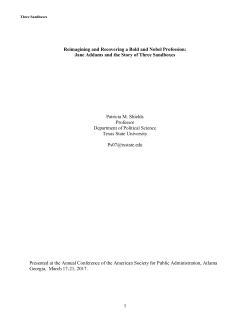 Patricia Shields - American Society for Public Administration