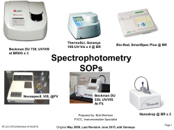 Spectrophotometry Protocols - STLCC.edu :: Users` Server