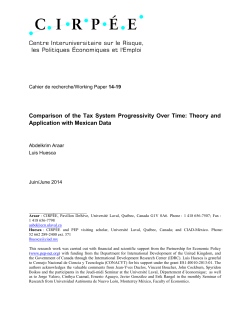 Comparison of the Tax System Progressivity Over Time