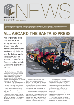 ALL AboArd the sAntA express