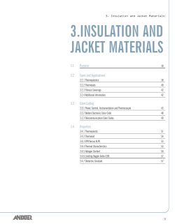 3.insulation and jacket materials