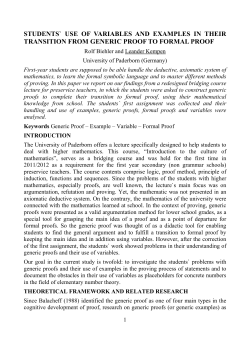 students` use of variables and examples in their