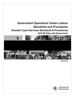 Government Operations Center Liaison Standards and