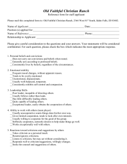 Staff Application Reference Form