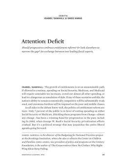 Attention: Deficit - Brookings Institution