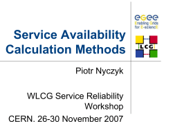 Service Avai Calculation Me Ca cu at oe lability ethods