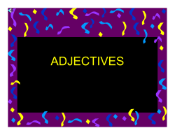 ADJECTIVES