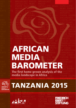 African Media Barometer Tanzania 2015