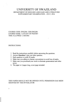 ENG206 - UNISWA Library - University of Swaziland