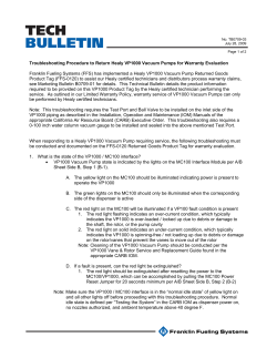 tech bulletin - Franklin Fueling Systems