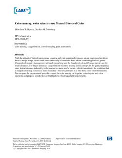 Color naming: color scientists use Munsell Sheets of Color